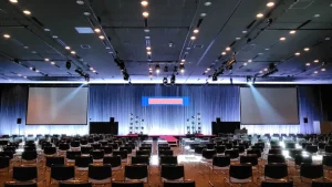 会社総会の照明演出
